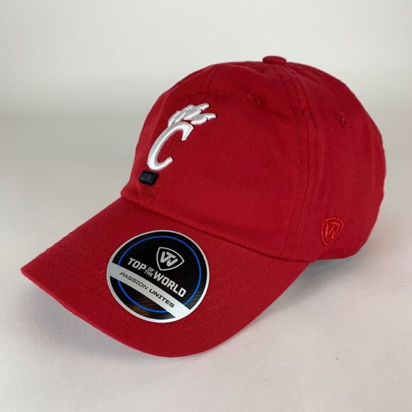 Cincinnati Bearcats NCAA Red Top of the World Relaxed Fit Hat - Picture 1 of 5